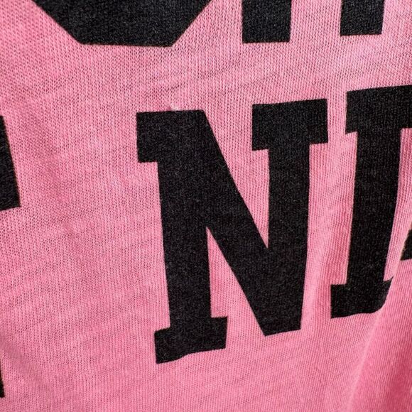 Vintage PINK Y2K 2000s Naughty Not Nice Sleep Pajama Shirt Soft XS - Picture 6 of 6